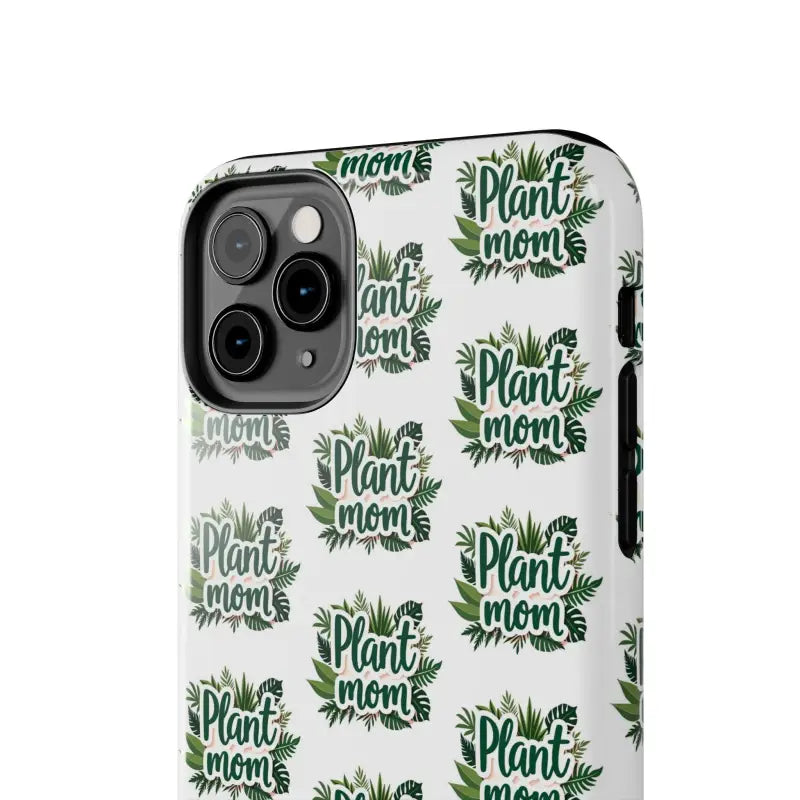 White Plant Mom Phone Case for iPhone and Samsung Styles - Ocean State Styles