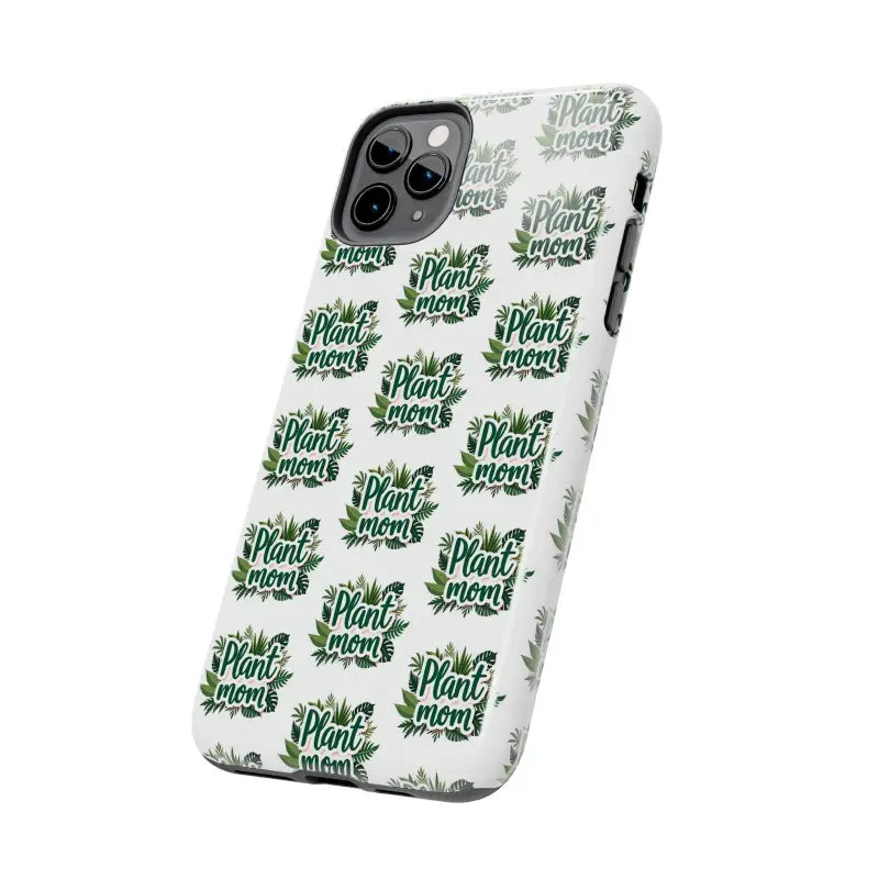 White Plant Mom Phone Case for iPhone and Samsung Styles - Ocean State Styles