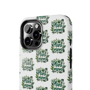 White Plant Mom Phone Case for iPhone and Samsung Styles - Ocean State Styles