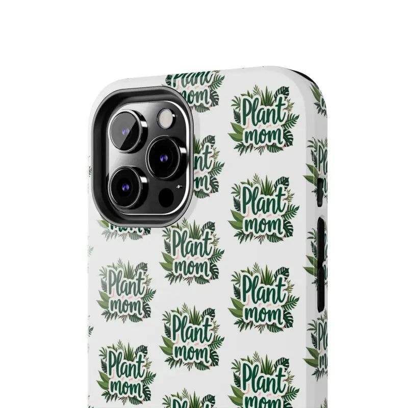 White Plant Mom Phone Case for iPhone and Samsung Styles - Ocean State Styles