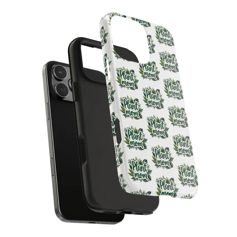 White Plant Mom Phone Case for iPhone and Samsung Styles - Ocean State Styles