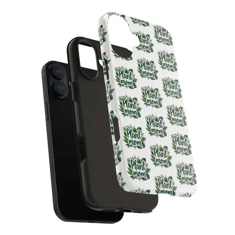 White Plant Mom Phone Case for iPhone and Samsung Styles - Ocean State Styles