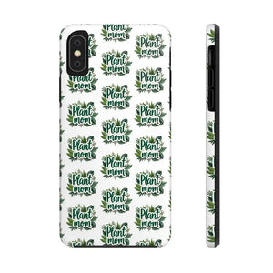 White Plant Mom Phone Case for iPhone and Samsung Styles - Ocean State Styles