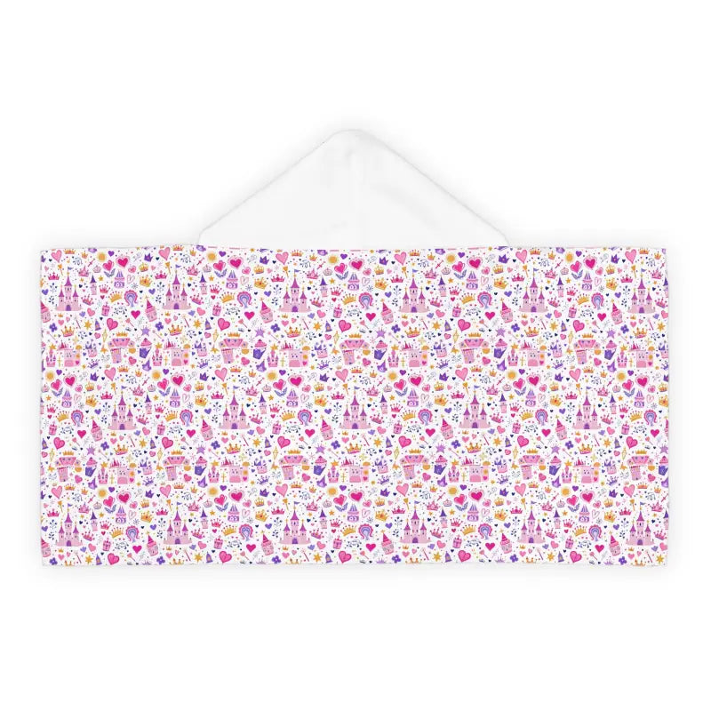 White Princess Hooded Poncho Towel for Girls - Ocean State Styles