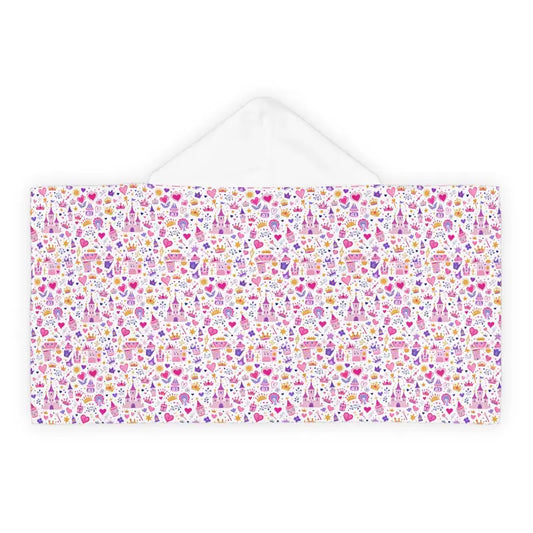 White Princess Hooded Poncho Towel for Girls - Ocean State Styles