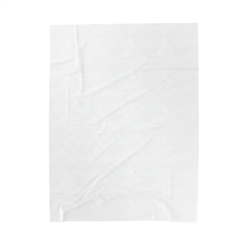 Wrinkled white paper sheet background for White Velveteen Plush Blanket with Plant Mama Pattern
