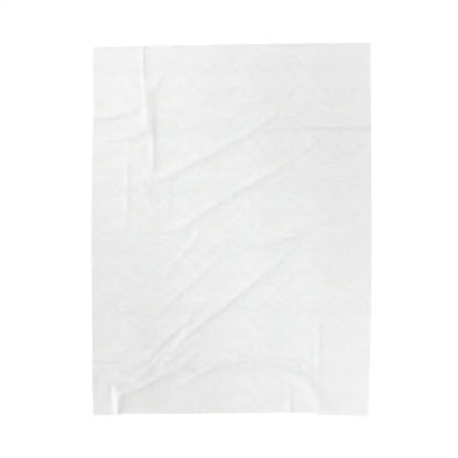 Wrinkled white paper sheet background for White Velveteen Plush Blanket with Plant Mama Pattern