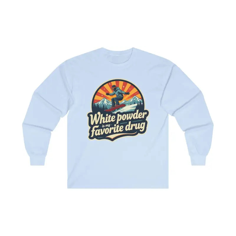 Witty Snowboarding Long Sleeve Shirt for Winter Sports Adventure - Ocean State Styles