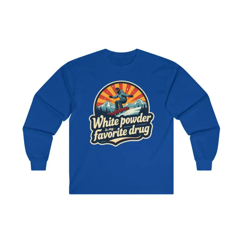 Witty Snowboarding Long Sleeve Shirt for Winter Sports Adventure - Ocean State Styles