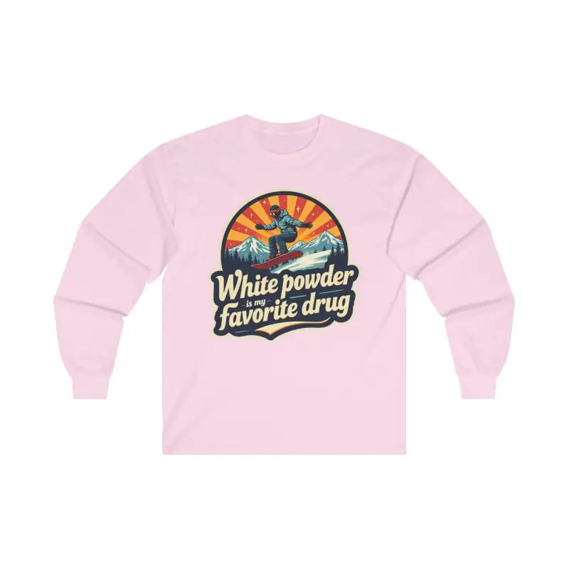 Witty Snowboarding Long Sleeve Shirt for Winter Sports Adventure - Ocean State Styles