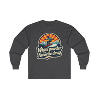 Witty Snowboarding Long Sleeve Shirt for Winter Sports Adventure - Ocean State Styles