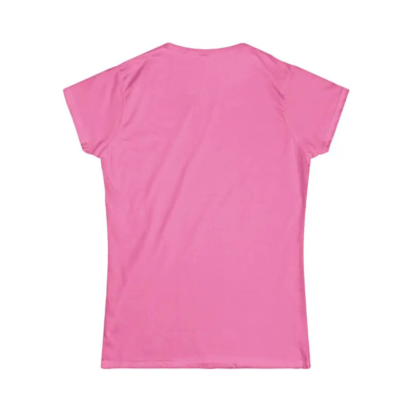 Pink Women’s Cat Lady Graphic Tee featuring purple and light blue accents