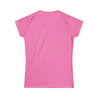 Pink Women’s Cat Lady Graphic Tee featuring purple and light blue accents
