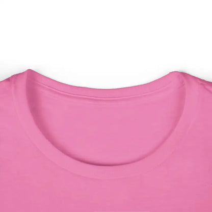 Pink crew neck Women’s Cat Lady Graphic Tee featuring purple and light blue accents