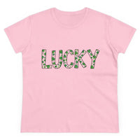 Women Lucky Shamrock Tee for St Patrick Day Celebration - Ocean State Styles