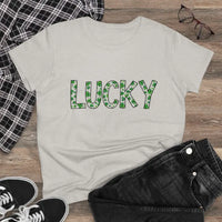 Women Lucky Shamrock Tee for St Patrick Day Celebration - Ocean State Styles