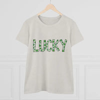 Women Lucky Shamrock Tee for St Patrick Day Celebration - Ocean State Styles