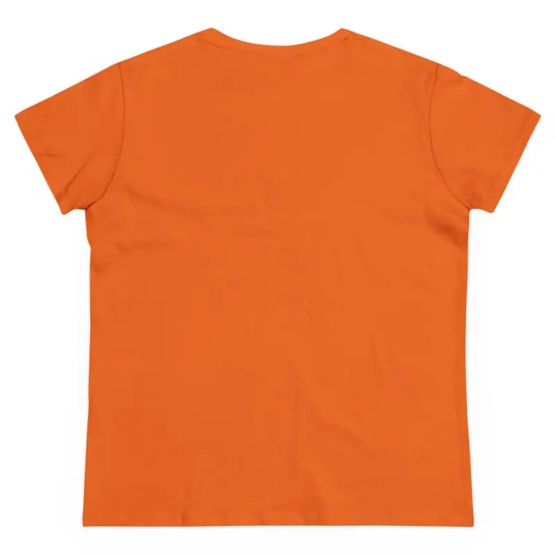 Orange short-sleeved Women Lucky Shamrock Tee for St Patrick’s Day celebration