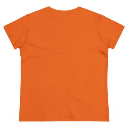 Orange short-sleeved Women Lucky Shamrock Tee for St Patrick’s Day celebration