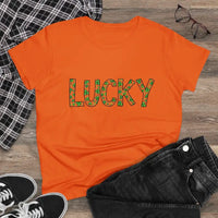 Women Lucky Shamrock Tee for St Patrick Day Celebration - Ocean State Styles