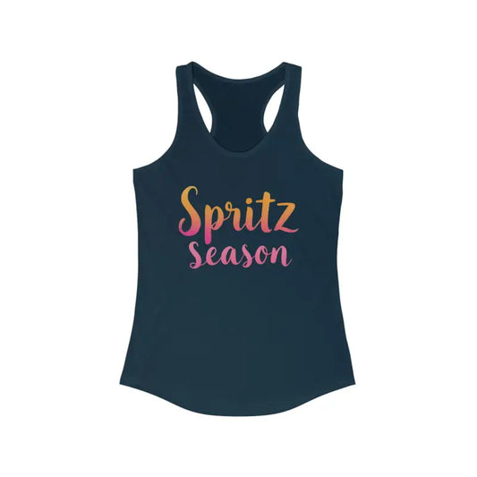 Women Spritz Season Racerback Tank Top for Summer Fun - Ocean State Styles
