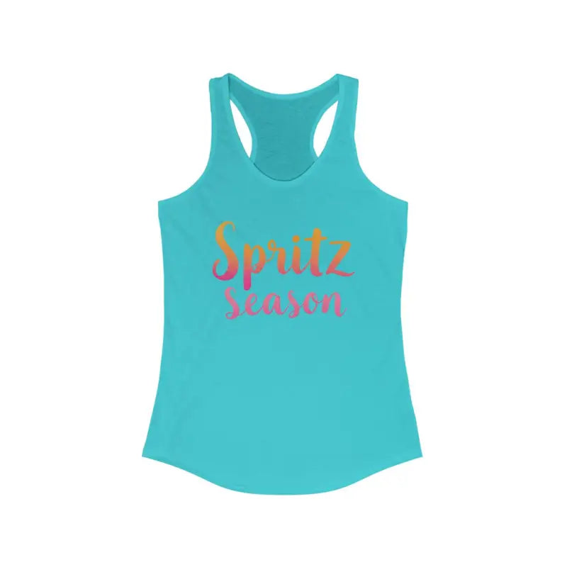 Women Spritz Season Racerback Tank Top for Summer Fun - Ocean State Styles