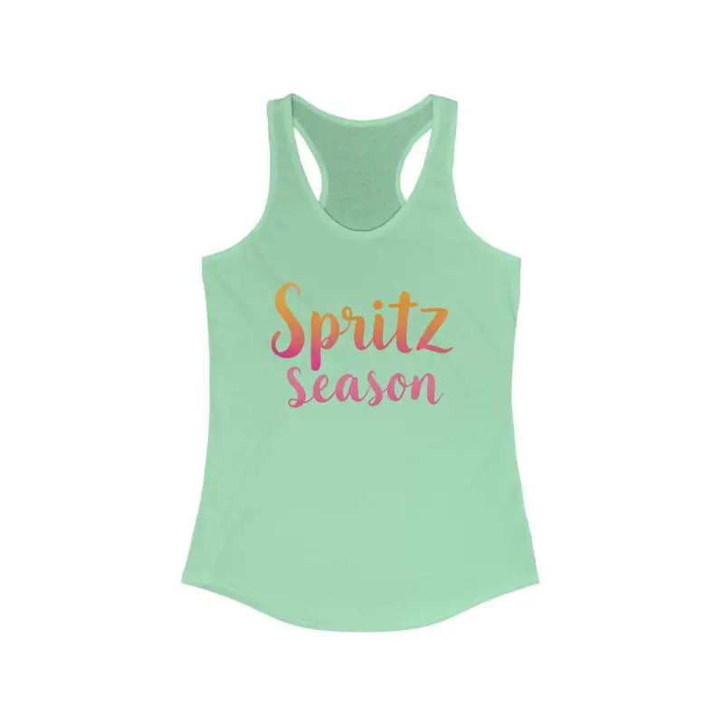 Women Spritz Season Racerback Tank Top for Summer Fun - Ocean State Styles