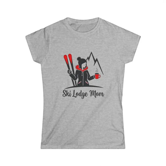 Women Ski Lodge Mom T Shirt for Winter Fun - Ocean State Styles