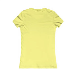 Light yellow women’s T-shirt with floral print from Women’s Floral Flower Power collection