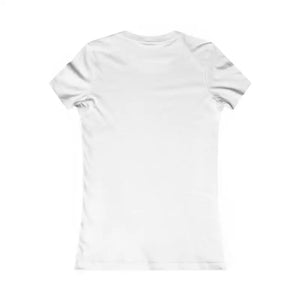 White short-sleeved Women’s Floral Flower Power Print T Shirt displayed front view