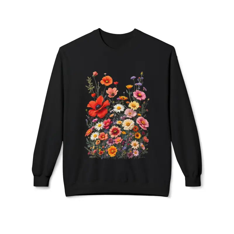 Women's Floral Sweatshirt Softstyle Fleece Crewneck - Ocean State Styles