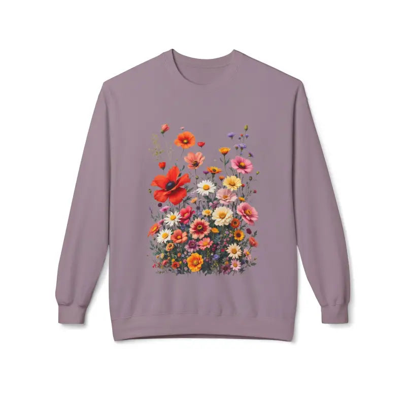 Women's Floral Sweatshirt Softstyle Fleece Crewneck - Ocean State Styles