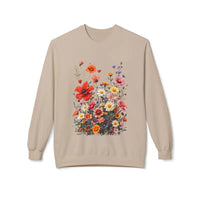 Women's Floral Sweatshirt Softstyle Fleece Crewneck - Ocean State Styles