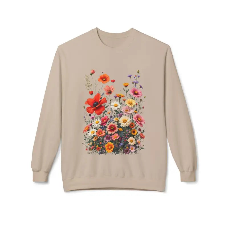 Women's Floral Sweatshirt Softstyle Fleece Crewneck - Ocean State Styles