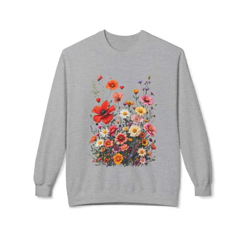 Women's Floral Sweatshirt Softstyle Fleece Crewneck - Ocean State Styles