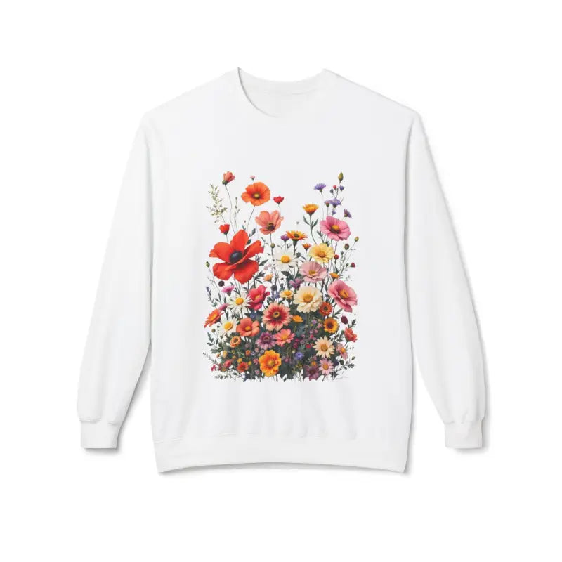 Women's Floral Sweatshirt Softstyle Fleece Crewneck - Ocean State Styles