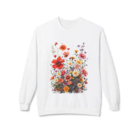 Women's Floral Sweatshirt Softstyle Fleece Crewneck - Ocean State Styles