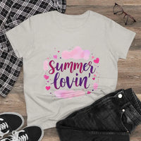 Women's Gray Summer Lovin Cotton Tee Casual Shirt - Ocean State Styles
