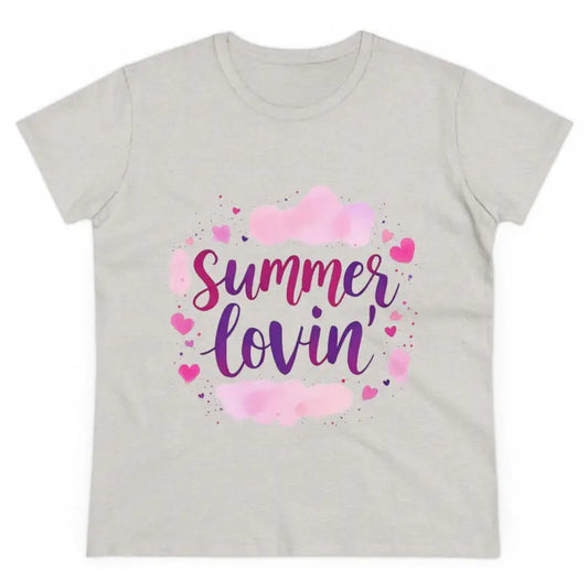 Women's Gray Summer Lovin Cotton Tee Casual Shirt - Ocean State Styles