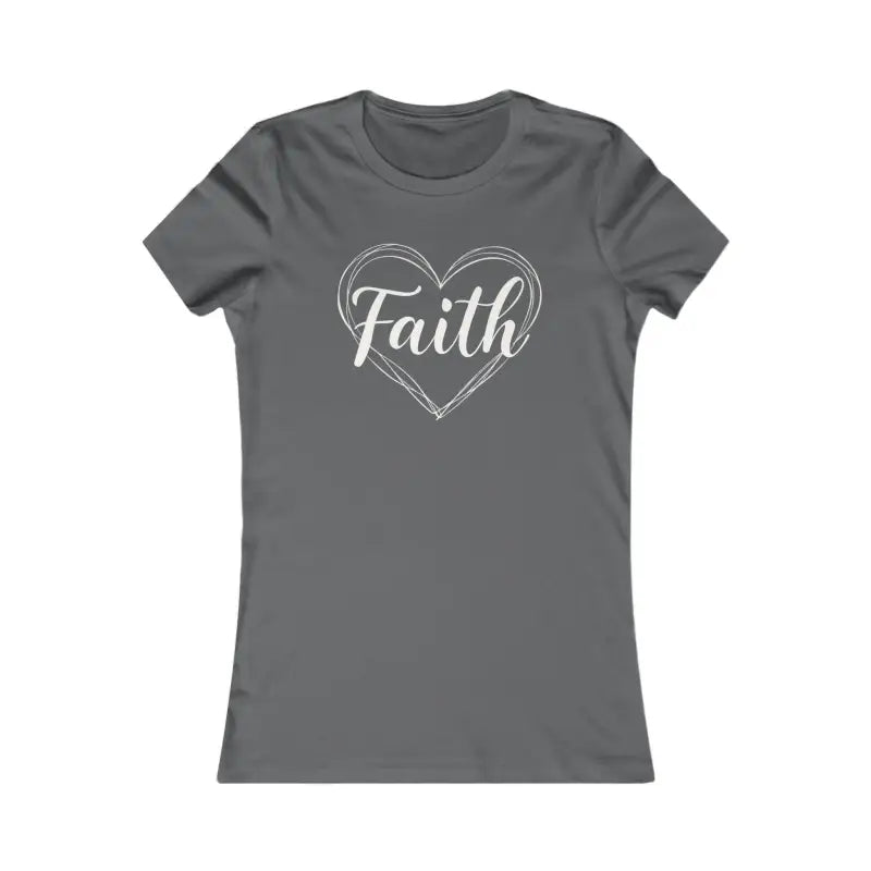 Women's Heart of Faith T Shirt in Pink Gray and Green - Ocean State Styles