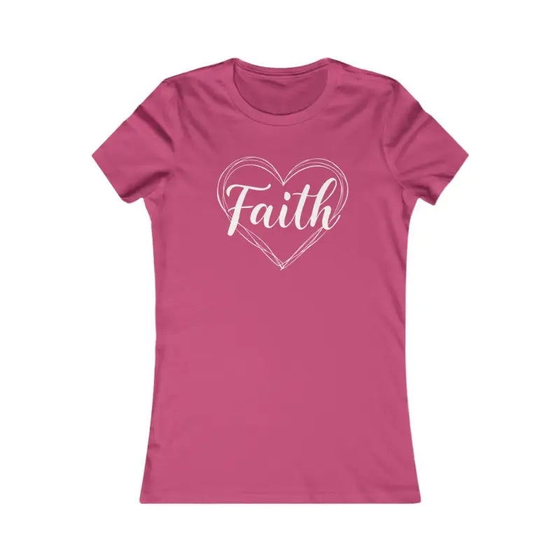 Women's Heart of Faith T Shirt in Pink Gray and Green - Ocean State Styles