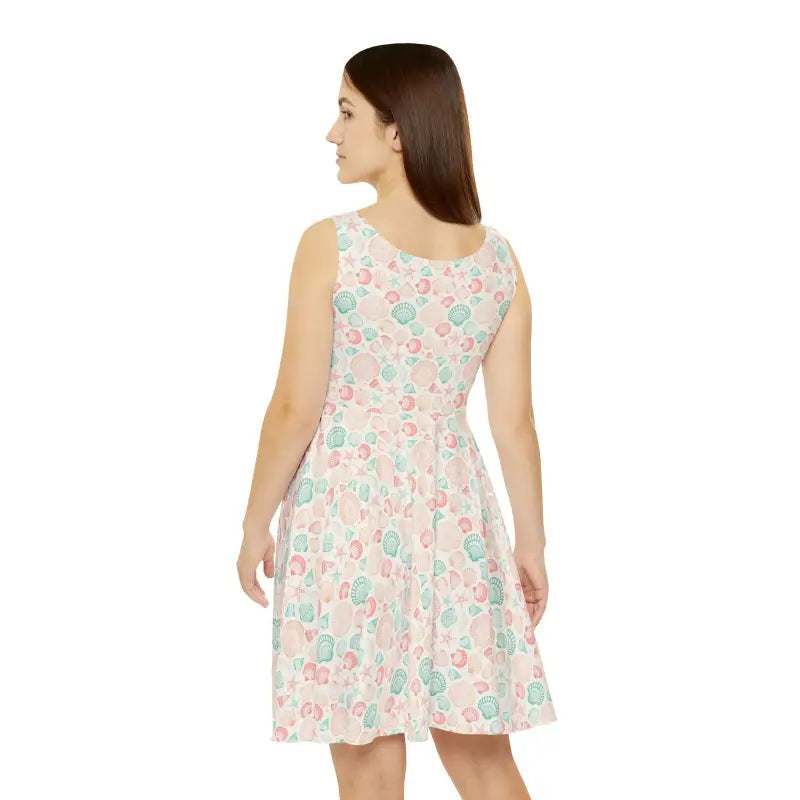 Women's Sleeveless Seashell Skater Dress - Ocean State Styles