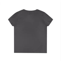 Dark gray short-sleeved crew-neck T-shirt from Women’s V Neck Flower Power T Shirt collection