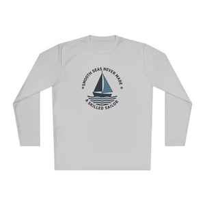 Yellow Long Sleeve Shirt With Sailboat Graphic For Active Lifestyle - Ocean State Styles