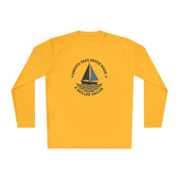Yellow Long Sleeve Shirt With Sailboat Graphic For Active Lifestyle - Ocean State Styles