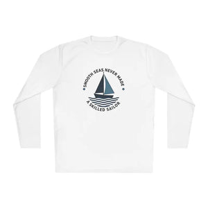 Yellow Long Sleeve Shirt With Sailboat Graphic For Active Lifestyle - Ocean State Styles