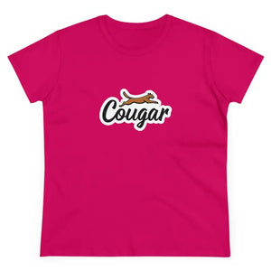 Youre A Cougar Womens Midweight Cotton Tee Shirt For Comfort - Ocean State Styles