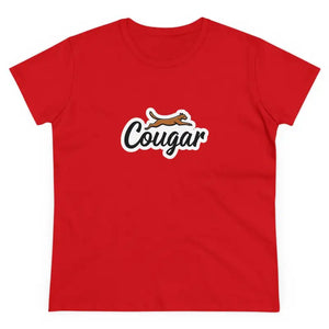 Youre A Cougar Womens Midweight Cotton Tee Shirt For Comfort - Ocean State Styles