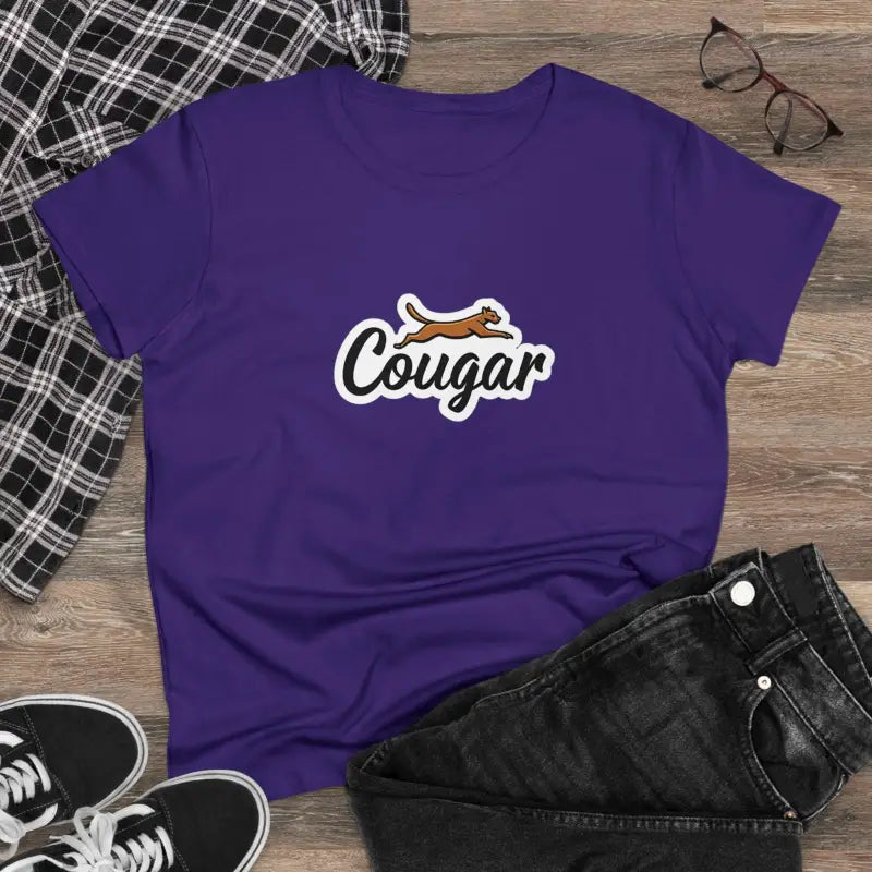Youre A Cougar Womens Midweight Cotton Tee Shirt For Comfort - Ocean State Styles