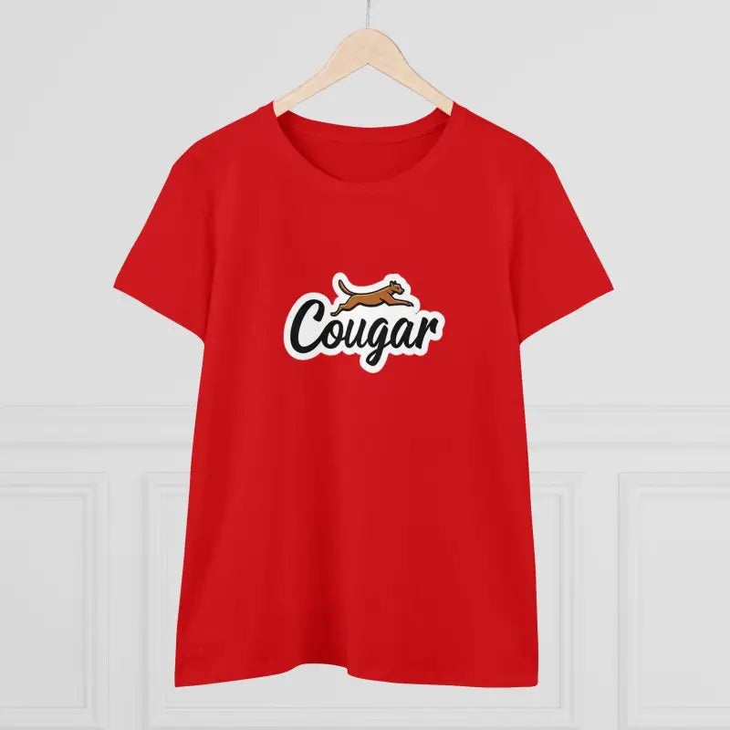 Youre A Cougar Womens Midweight Cotton Tee Shirt For Comfort - Ocean State Styles